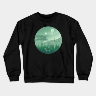 habit of deer,nature Crewneck Sweatshirt